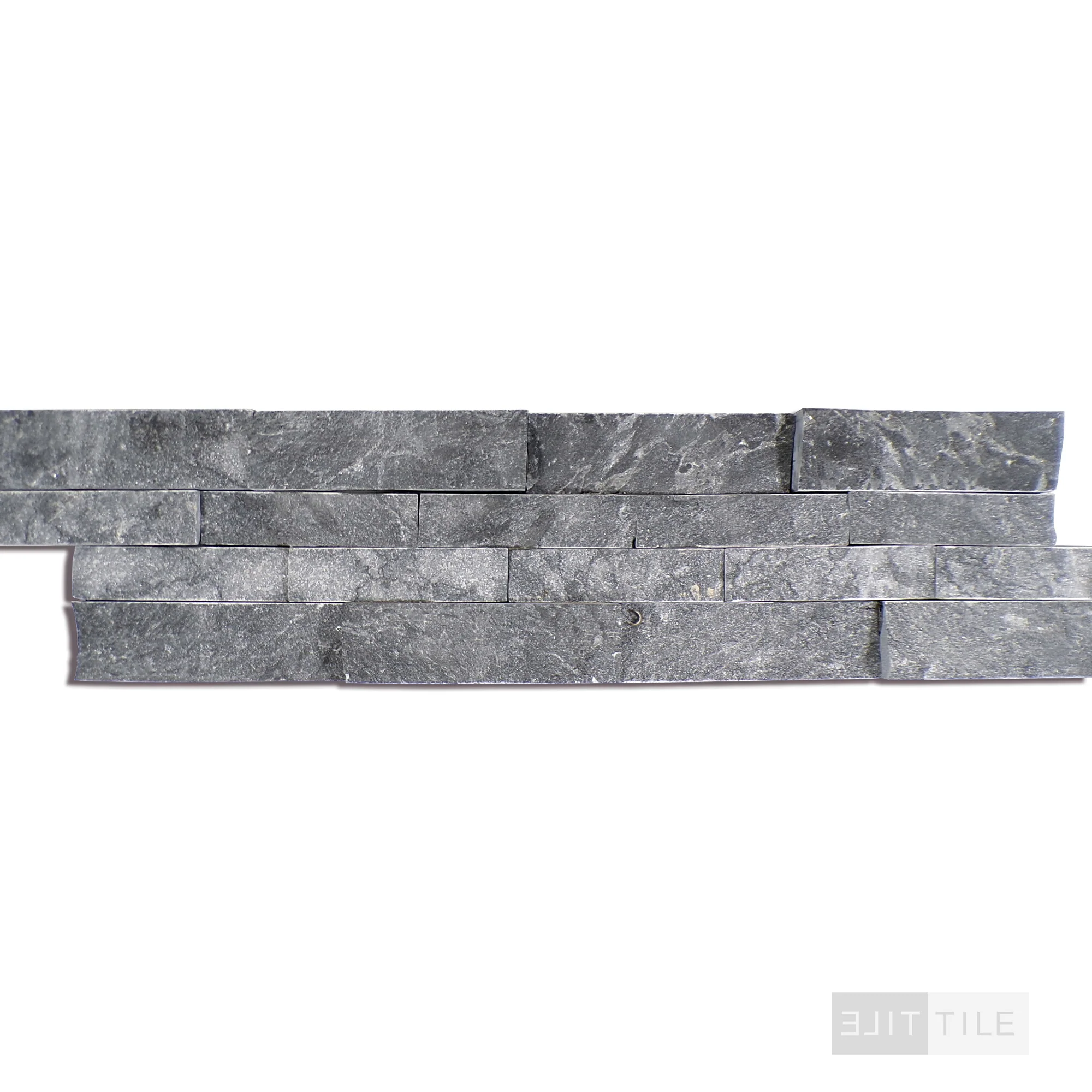 Rockmount Quartzite Stacked Stone Panel 6X24 Coal Canyon Splitface - Image 3