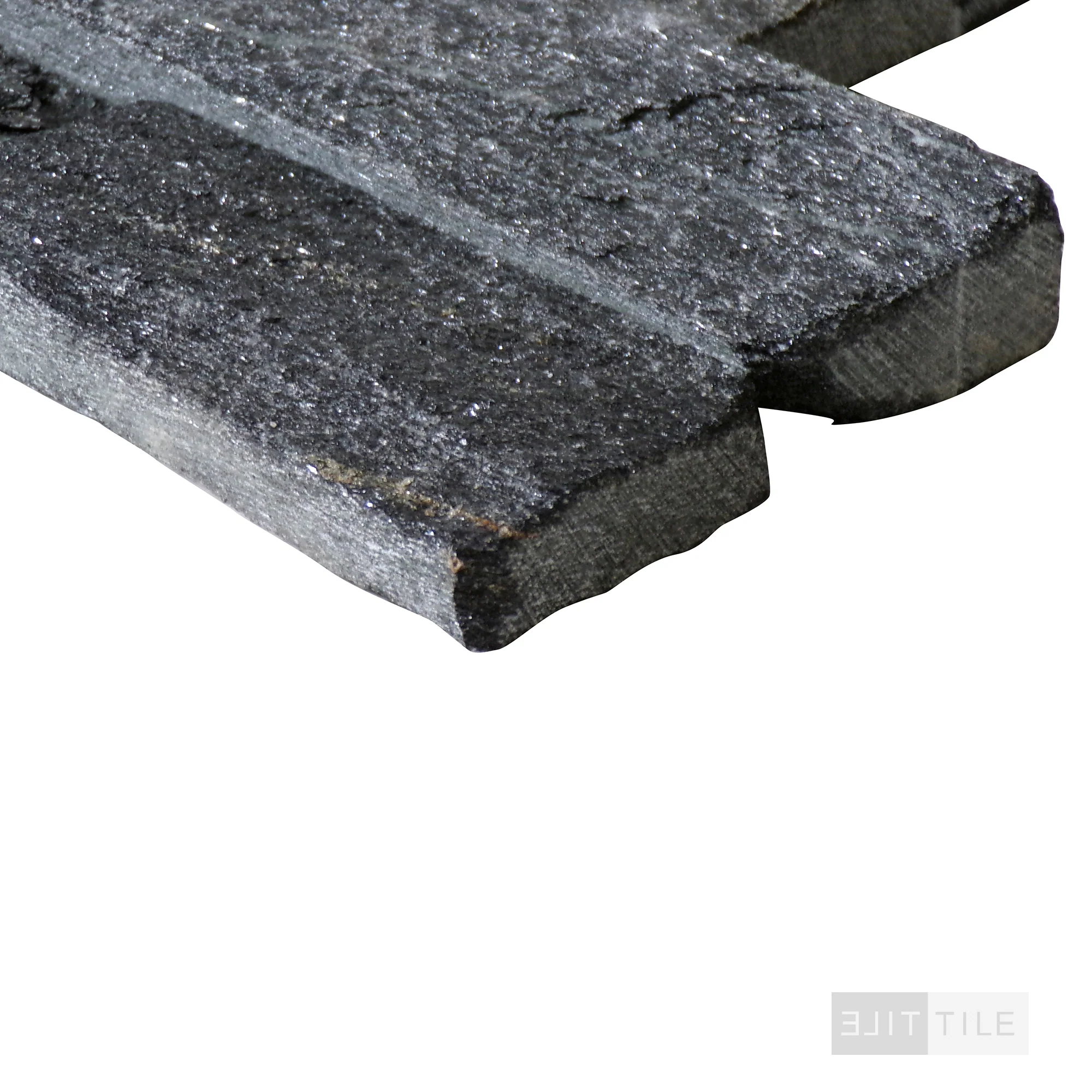 Rockmount Quartzite Stacked Stone Panel 6X24 Coal Canyon Splitface - Image 4