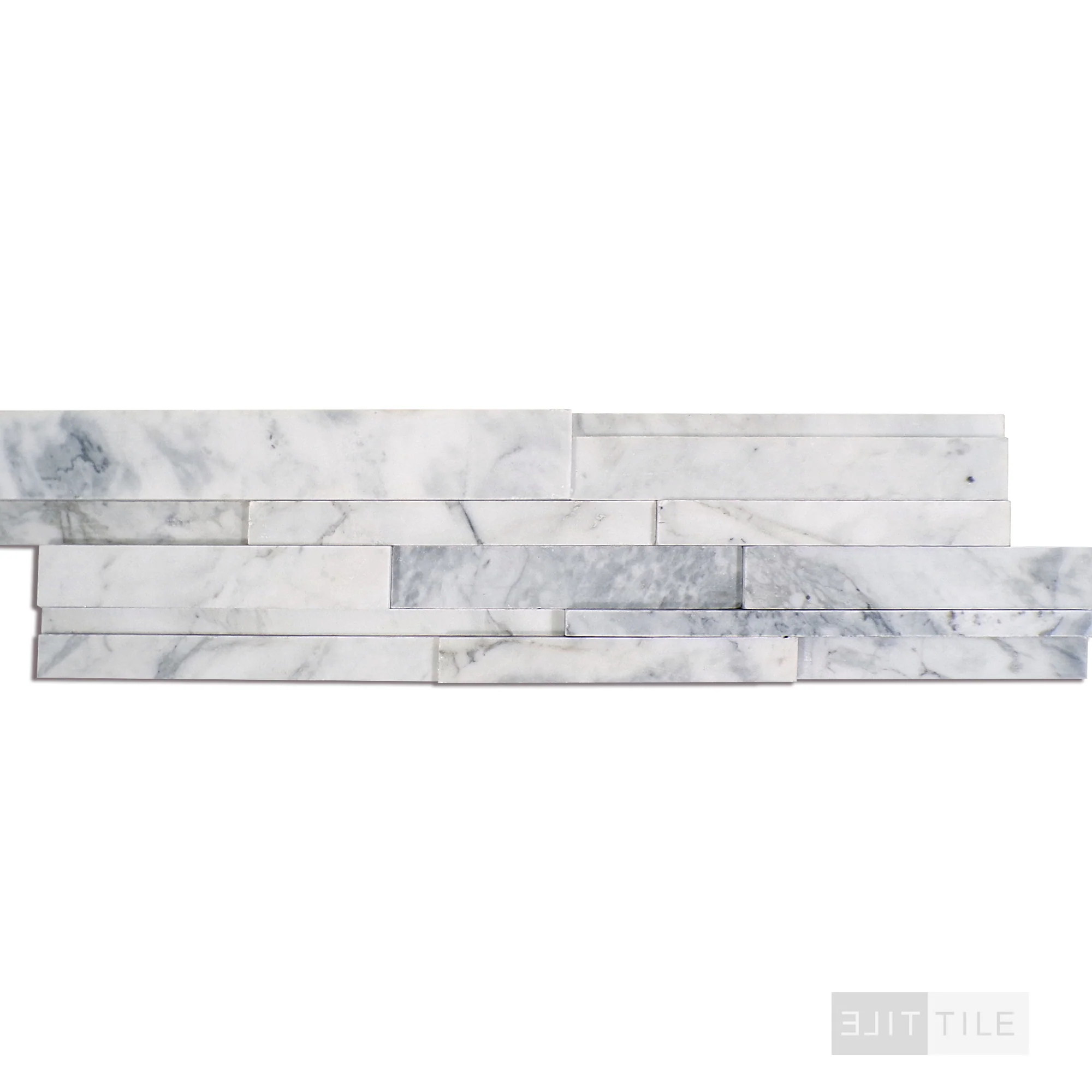 Rockmount 3D Marble Stacked Stone Panel 6X24 Cressa Honed - Image 3