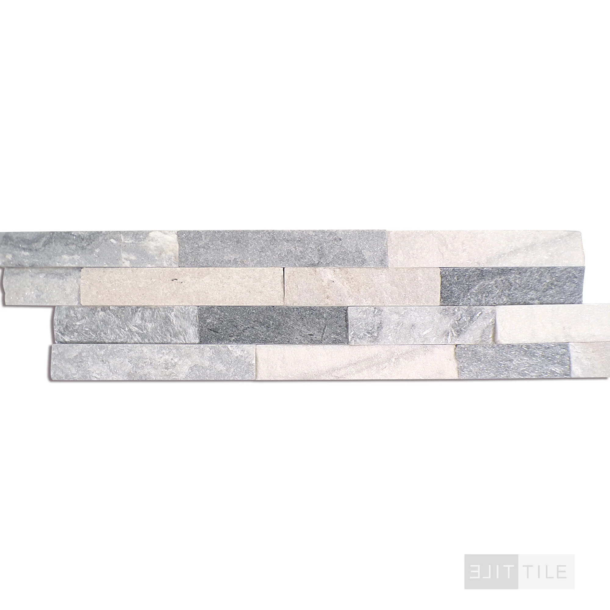 Rockmount Marble Stacked Stone Panel 6X24 Gray Splitface - Image 3