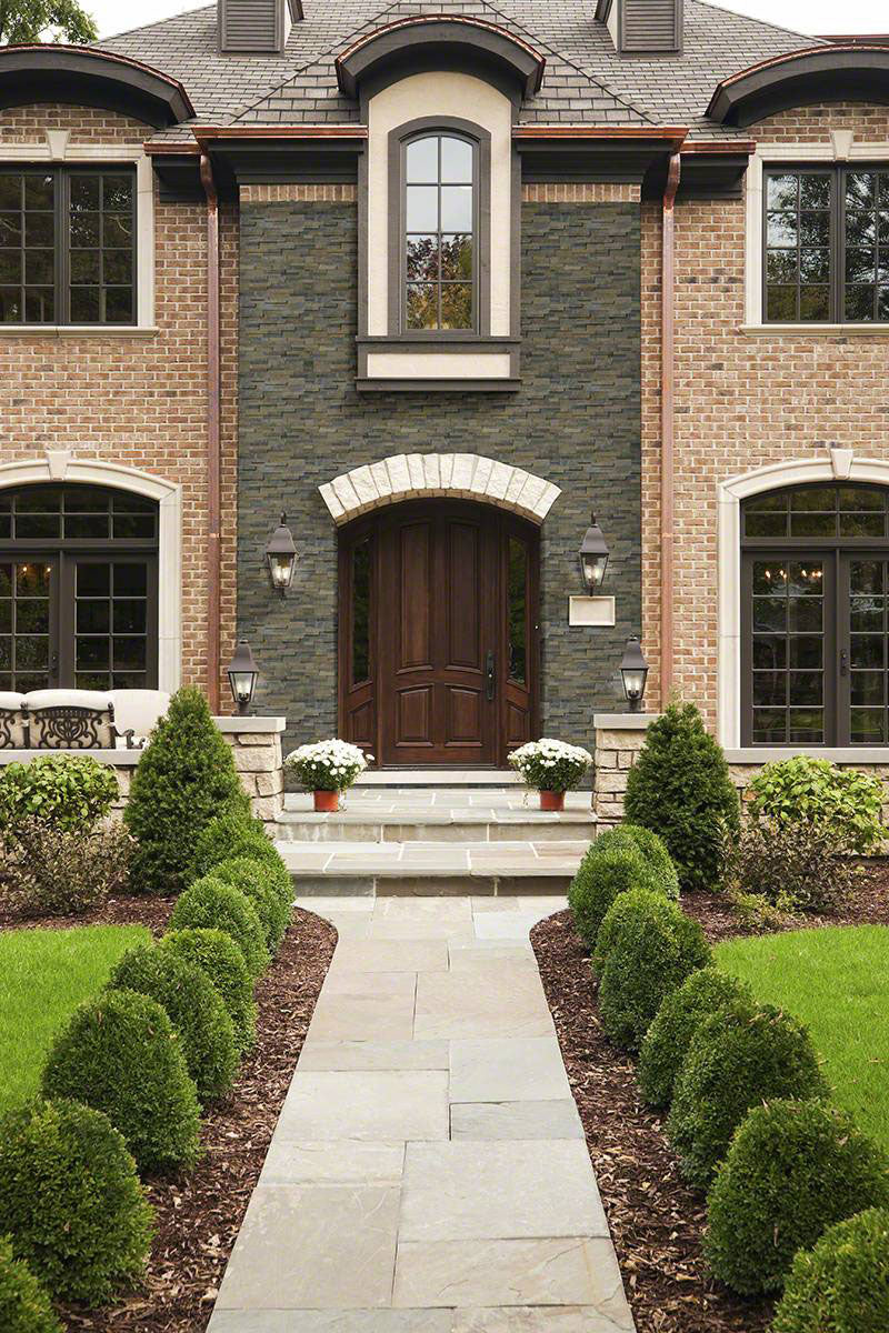 Rockmount Slate Stacked Stone Panel 6X24 Rustic Gold Splitface - Image 2