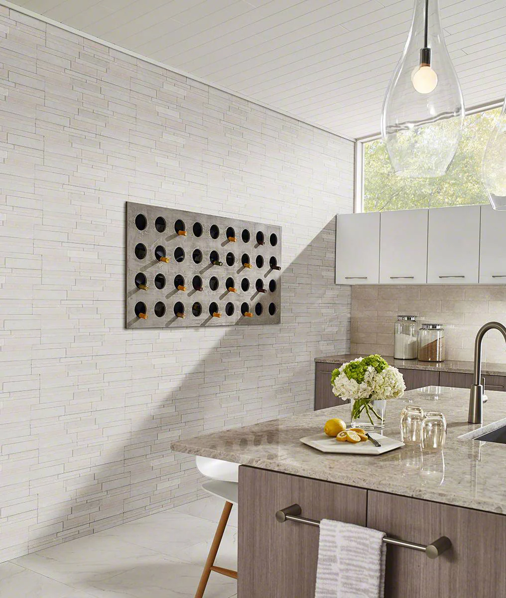Rockmount 3D Marble Ledger Panel 6X24 White Honed - Image 2