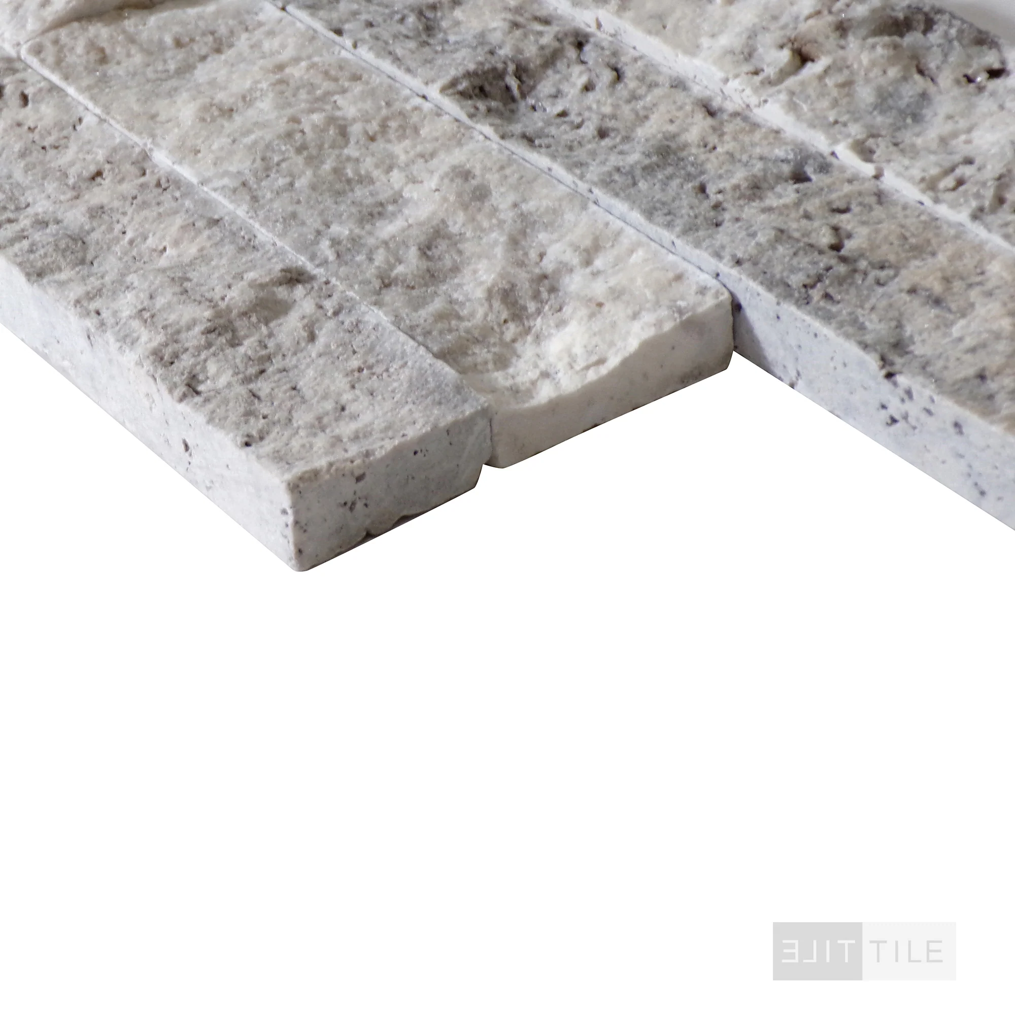 Rockmount Marble Stacked Stone Panel 6X24 White Oak (Multi) Splitface - Image 4