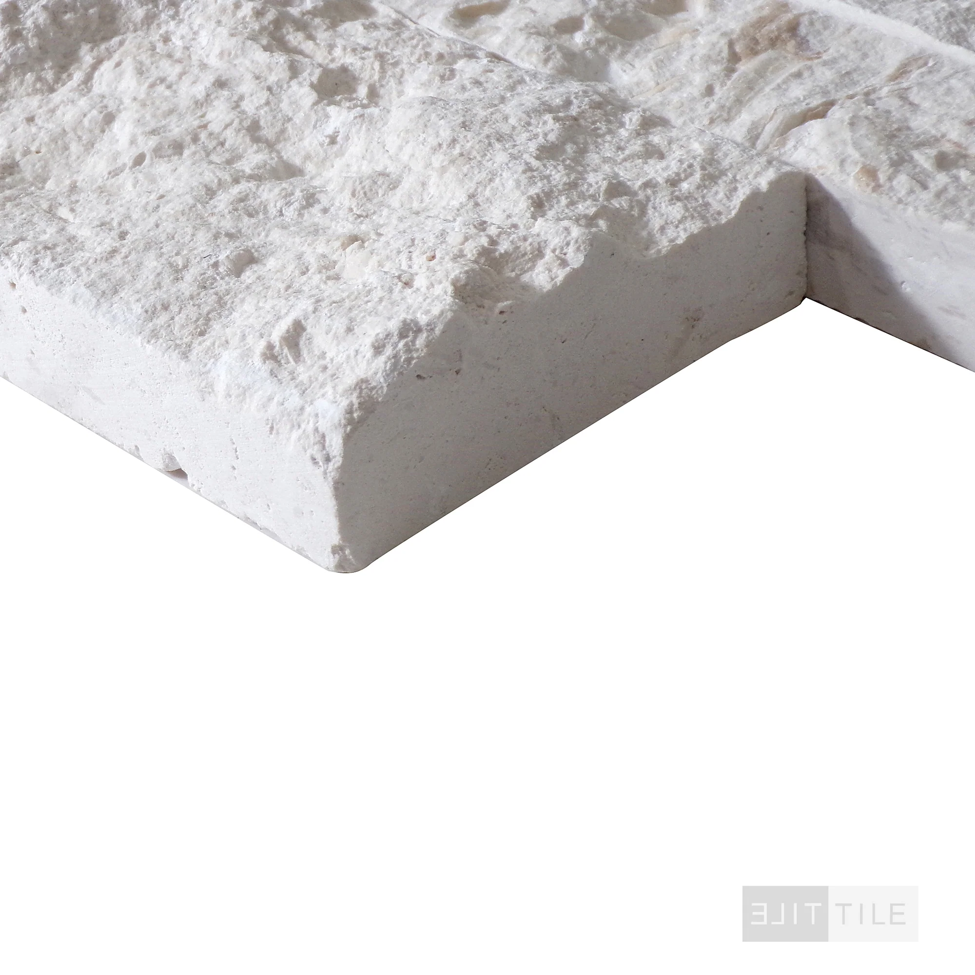 Rockmount Limestone Stacked Stone Panel 6X24 White Splitface - Image 4