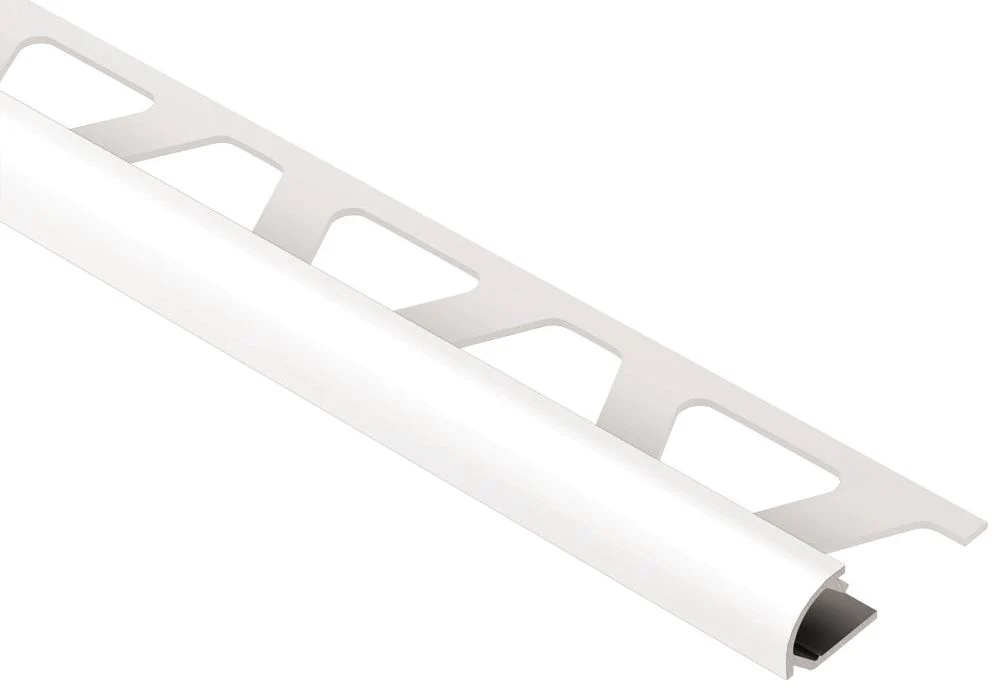 Rondec Bullnose Trim Alum Bright White 1/2 in RO125BW