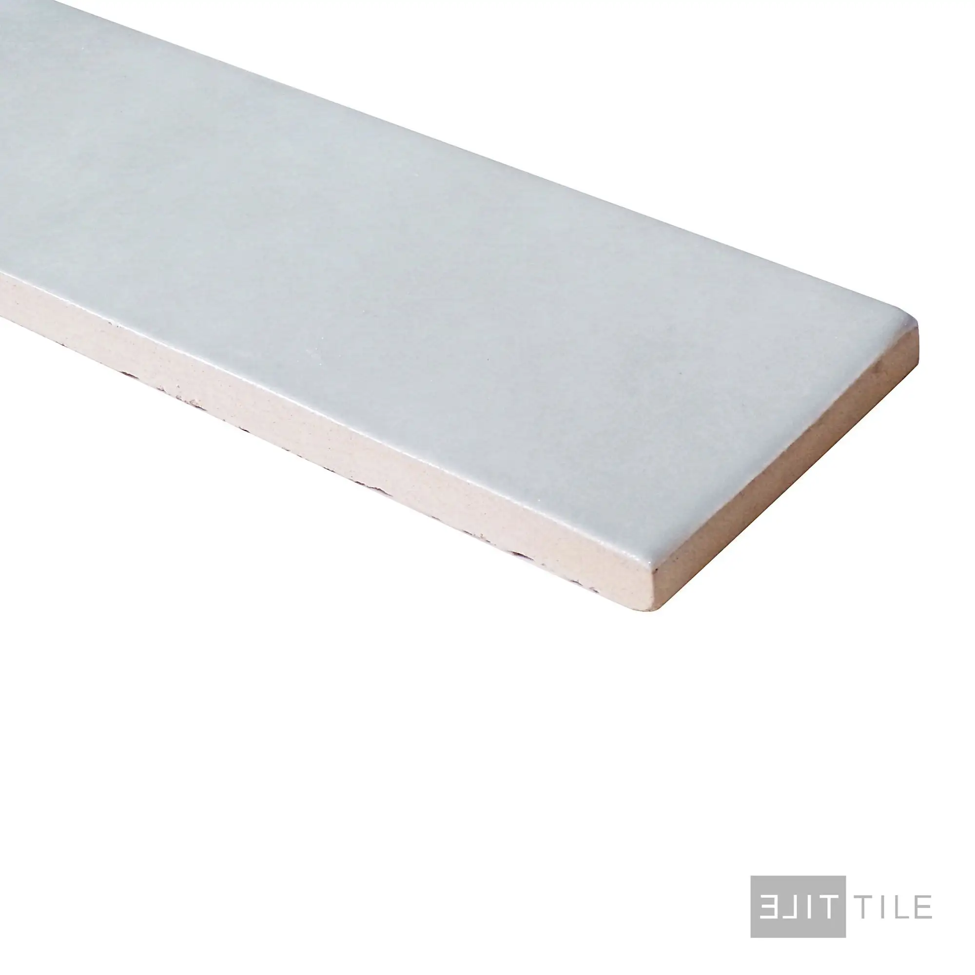 Safi Ceramic Field Tile 2X6 Grey Glossy - Image 3