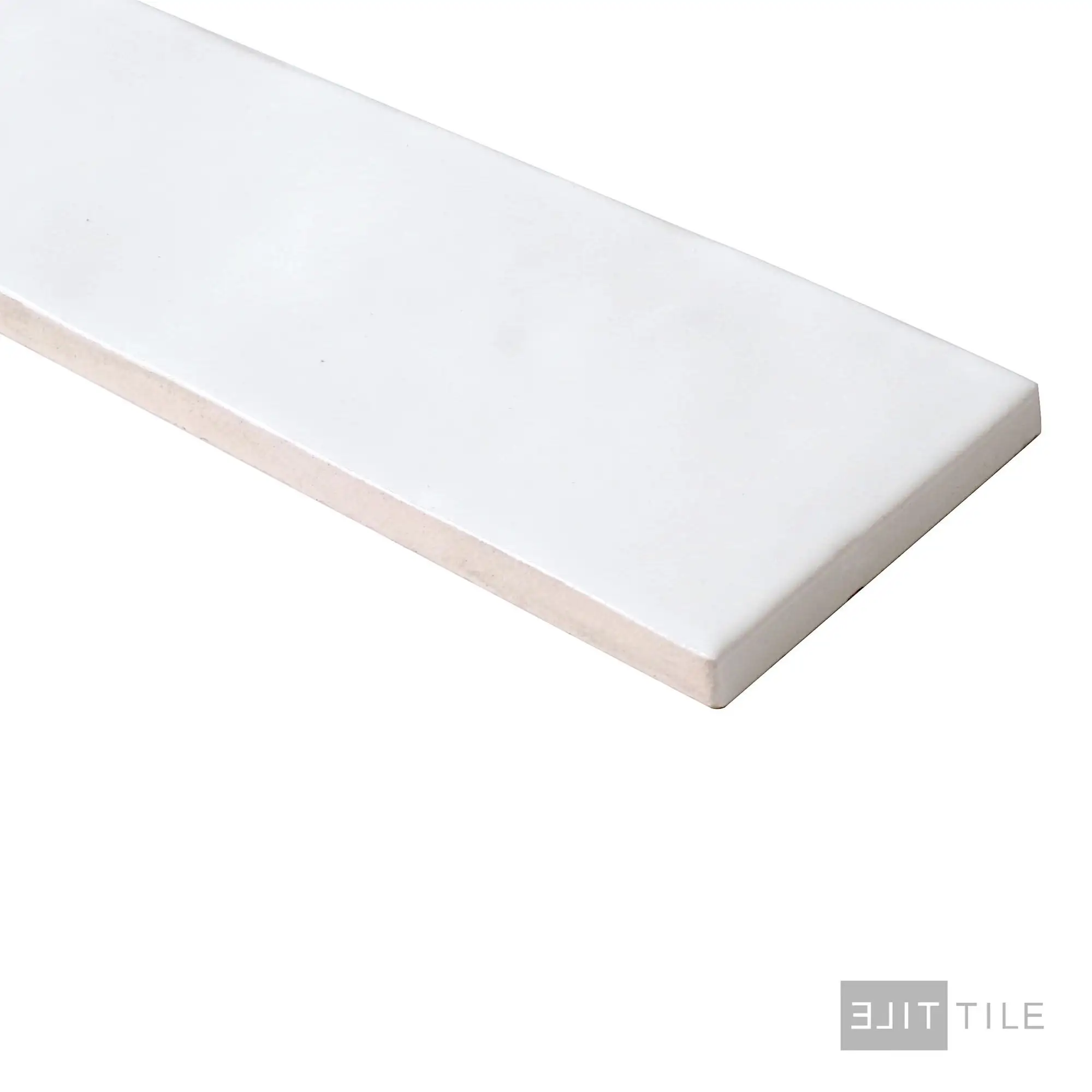 Safi Ceramic Field Tile 2X6 White Glossy - Image 3