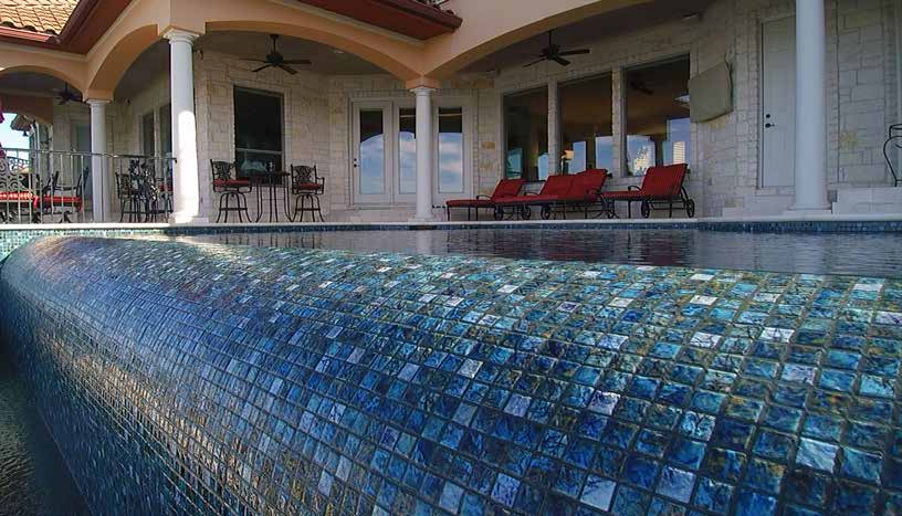 Saga 1-1/8X1-1/8 Square Blue Blend Semi Gloss Mosaic - Image 2
