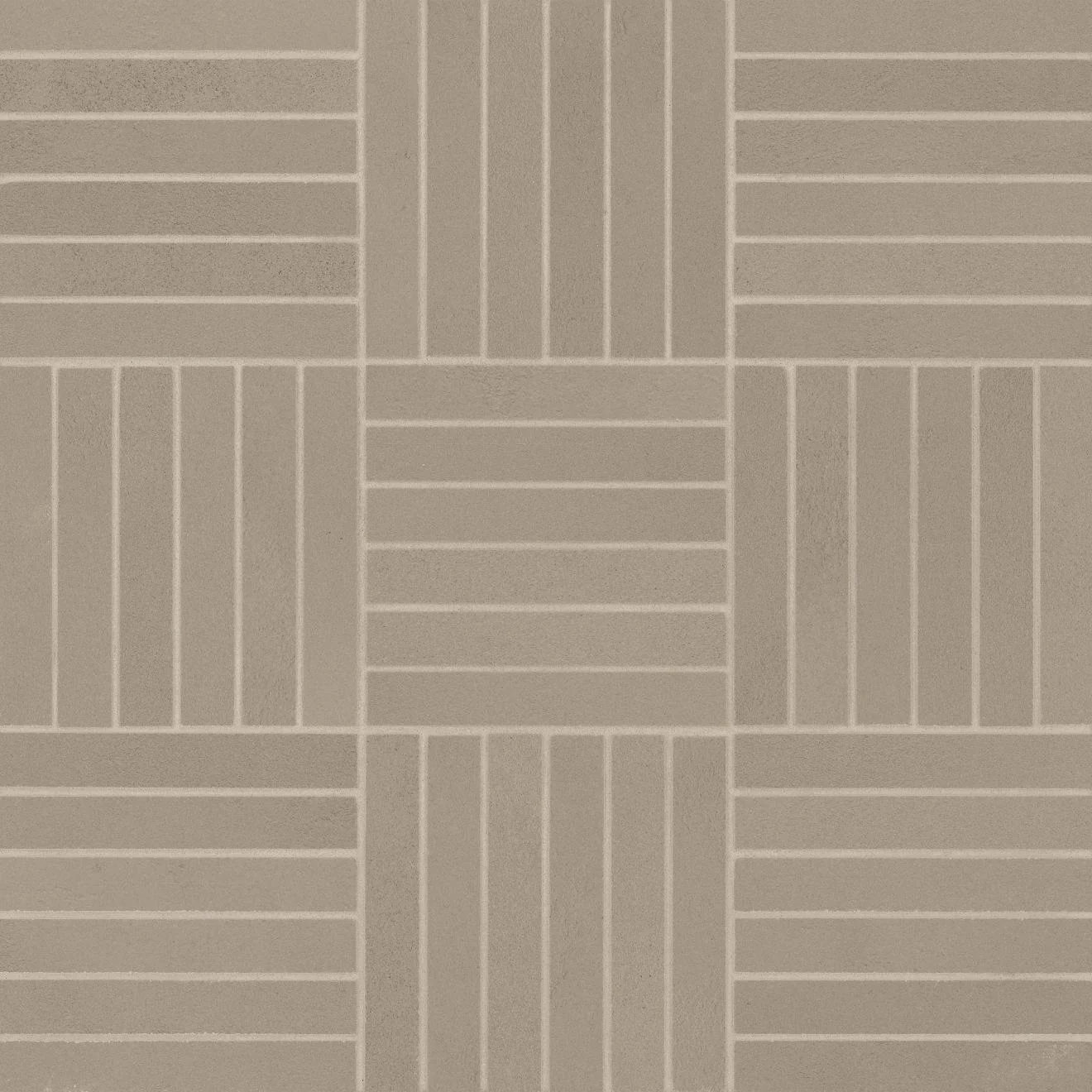 Sahara 5/8X4 Crosshatch Mosaic Matte 11.75X11.75 Taupe