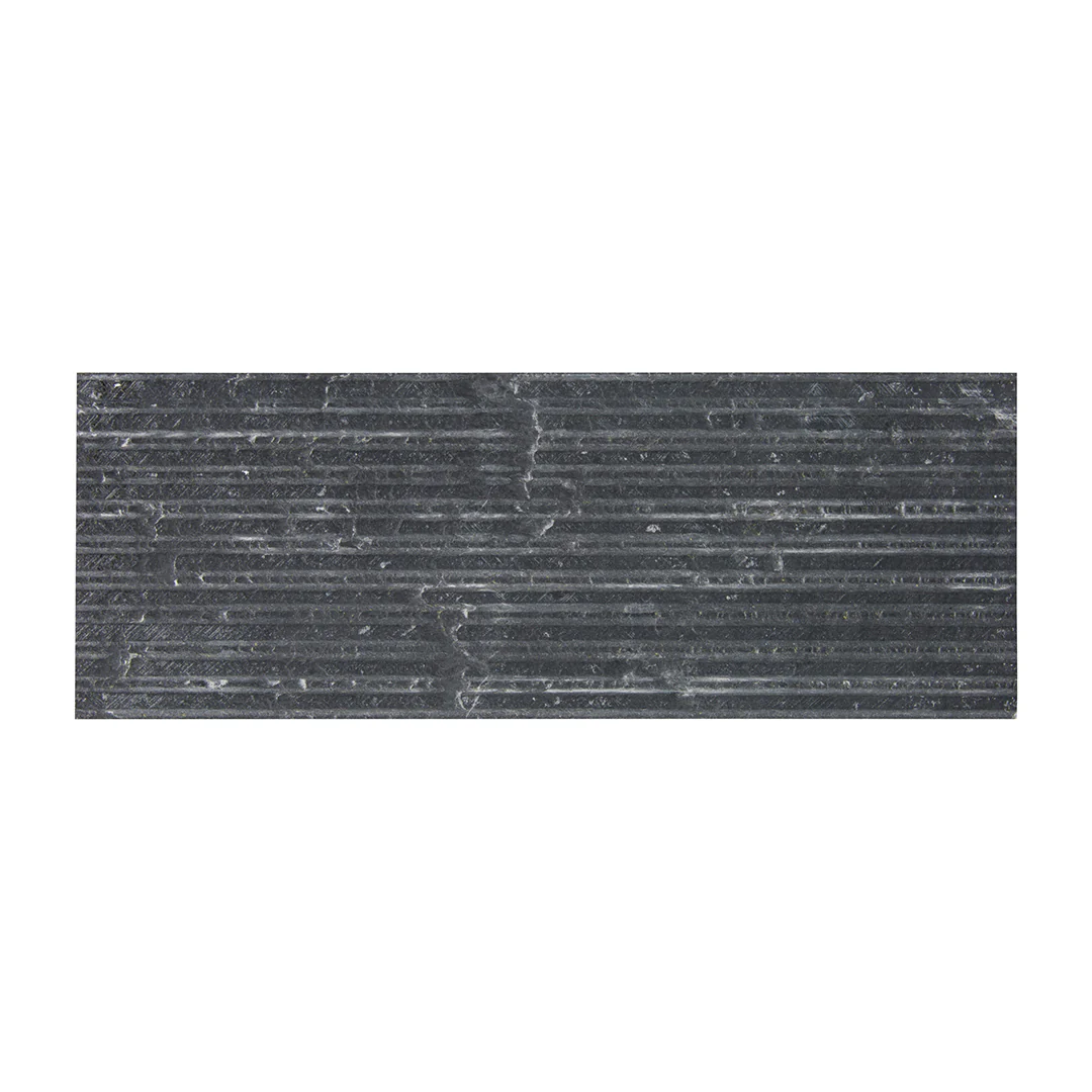 Shift Rake Rectangle Mosaic 3X8 Charcoal Textured - Image 2