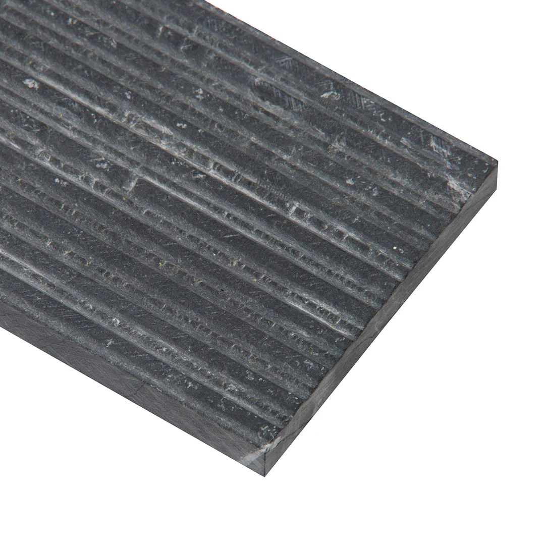 Shift Rake Rectangle Mosaic 3X8 Charcoal Textured - Image 3