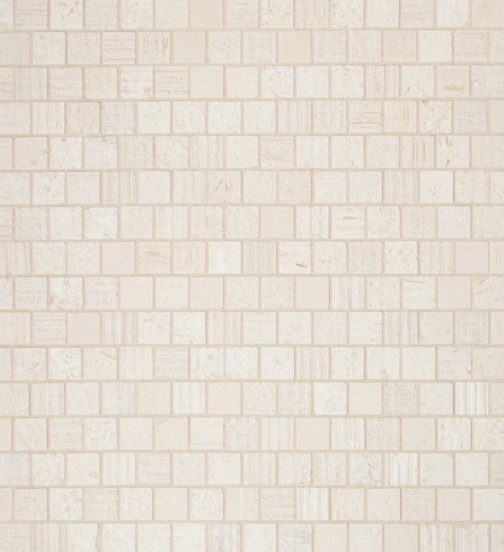 Shift Shuffle Square Mosaic 12X12 Cream Textured