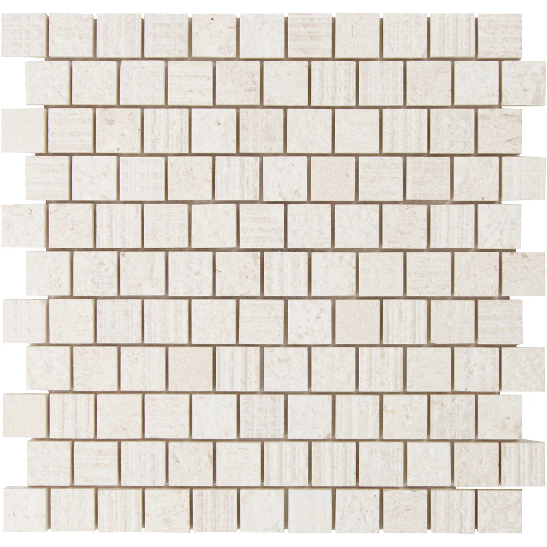 Shift Shuffle Square Mosaic 12X12 Cream Textured - Image 2