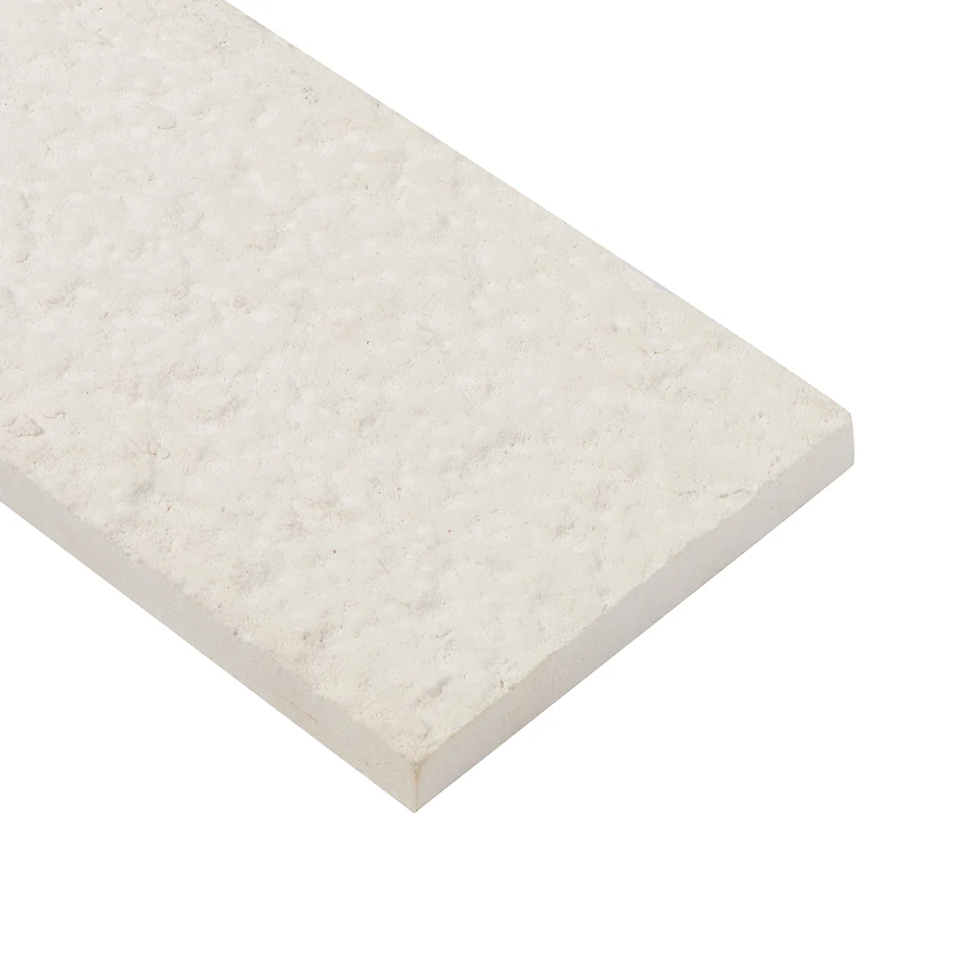 Shift Hammer Rectangle Mosaic 3X8 Cream Textured - Image 3