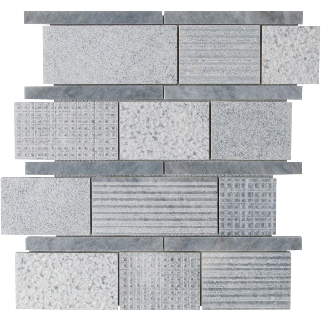 Shift Mosaic 13-1/8X12-1/8 Grey Textured - Image 2