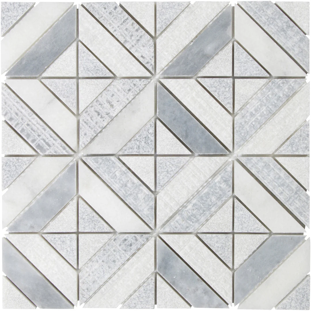 Shift Matrix Mosaic 12X12 Grey/White Textured - Image 3