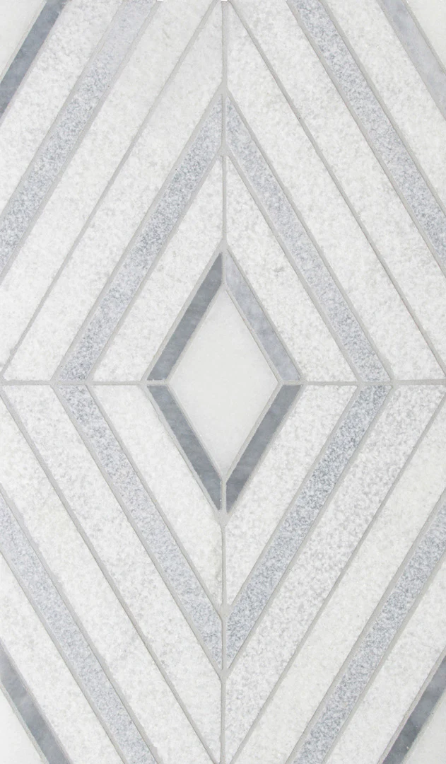 Shift Solitaire Mosaic 12X12 White/Grey Textured