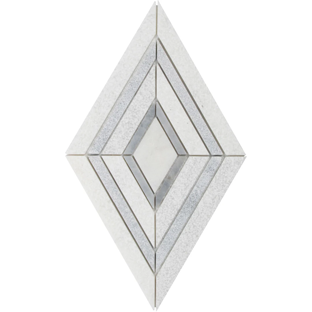 Shift Solitaire Mosaic 12X12 White/Grey Textured - Image 3