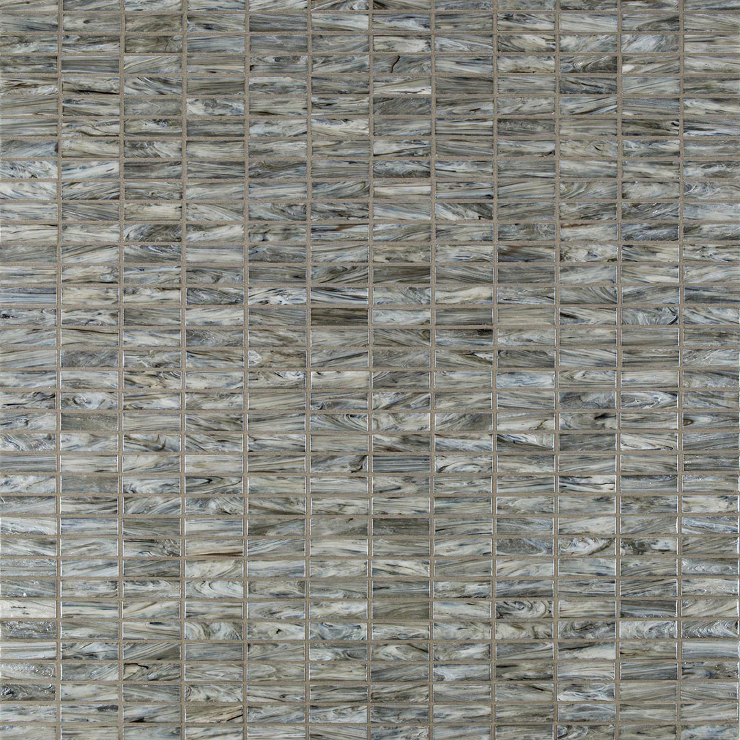 Shimmer Rectangle Mosaic 12X12 Driftwood Textured