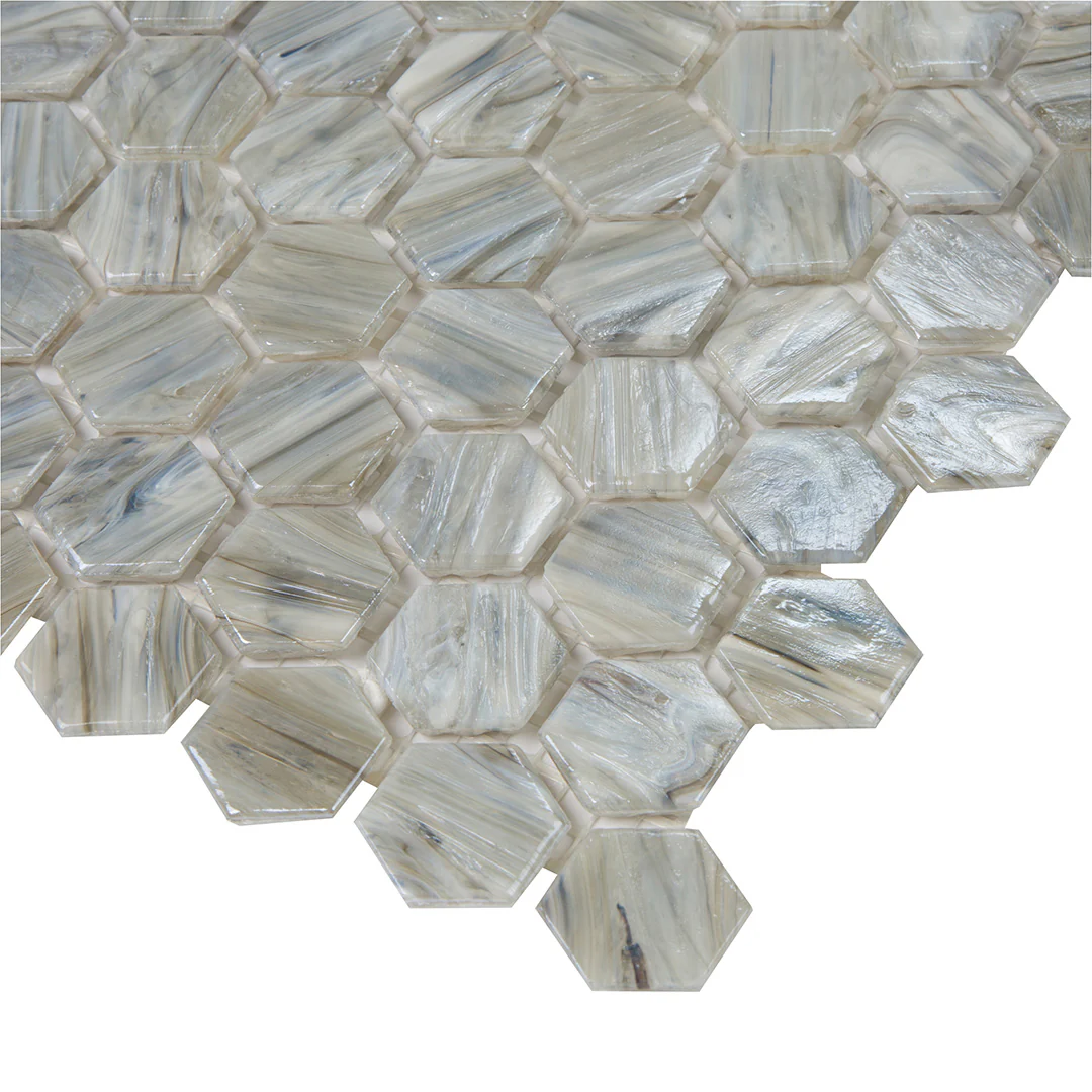 Shimmer Hexagon Mosaic 12X12 Driftwood Textured - Image 3