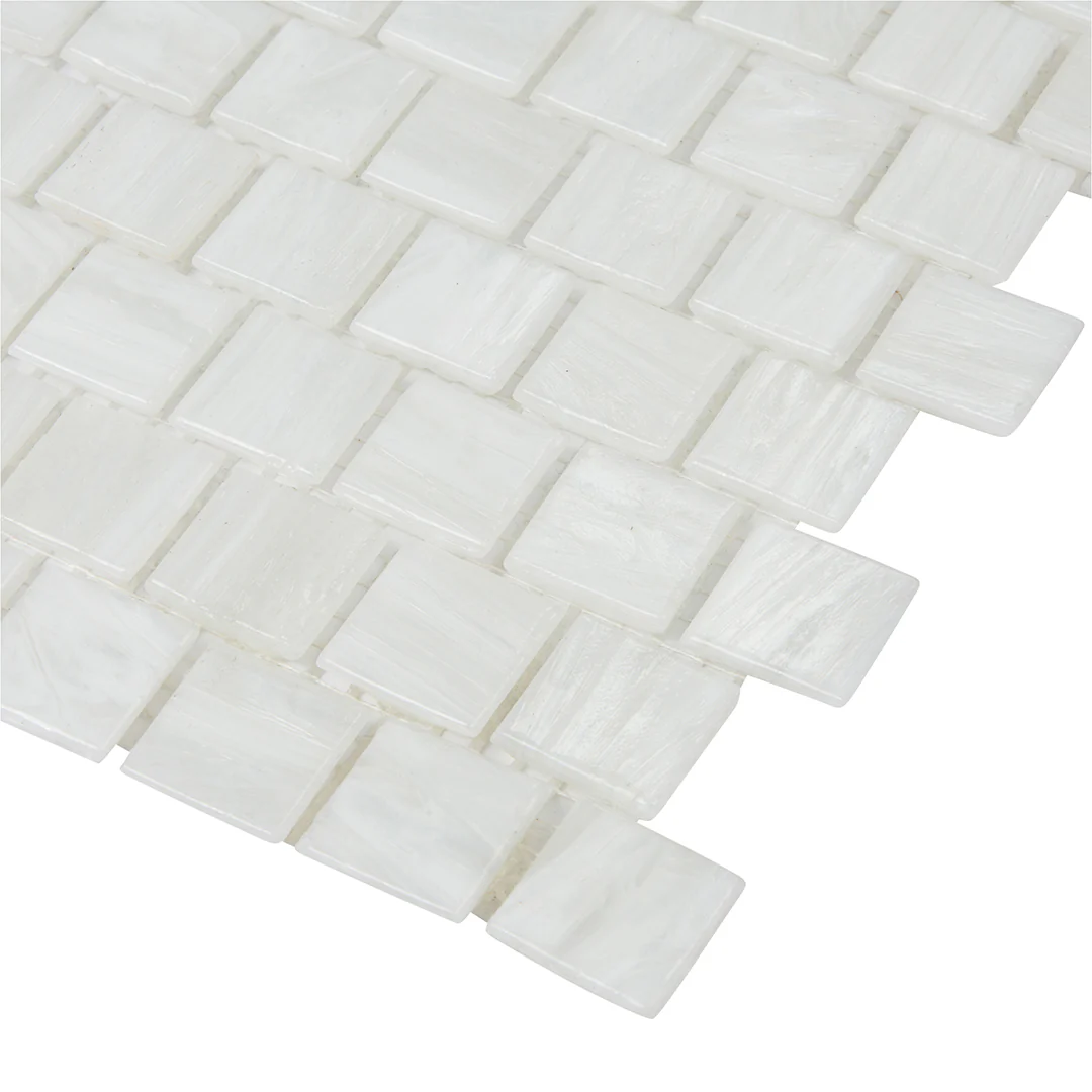 Shimmer Square Mosaic 12X12 Ocean Foam Textured - Image 3