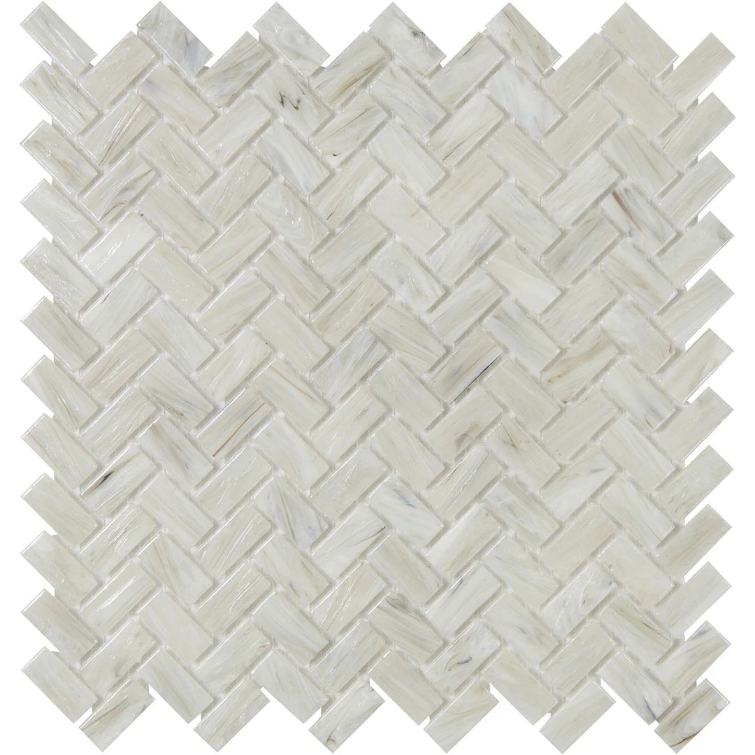Shimmer Herringbone Mosaic 12X12 Sand Dunes Textured - Image 2
