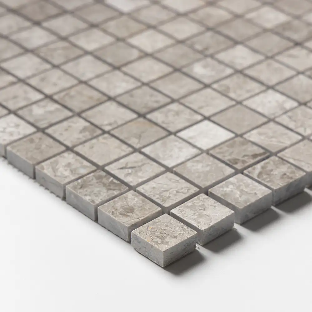 Silver Clouds Marble 1X1 Square Mosaic 12X12 Silver Clouds Polished - Image 3