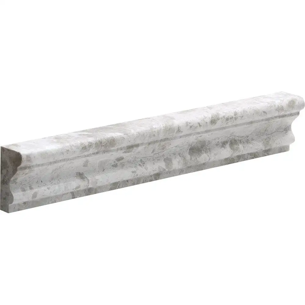 Silver Clouds Marble Andorra Molding 2X12 Silver Clouds Polished