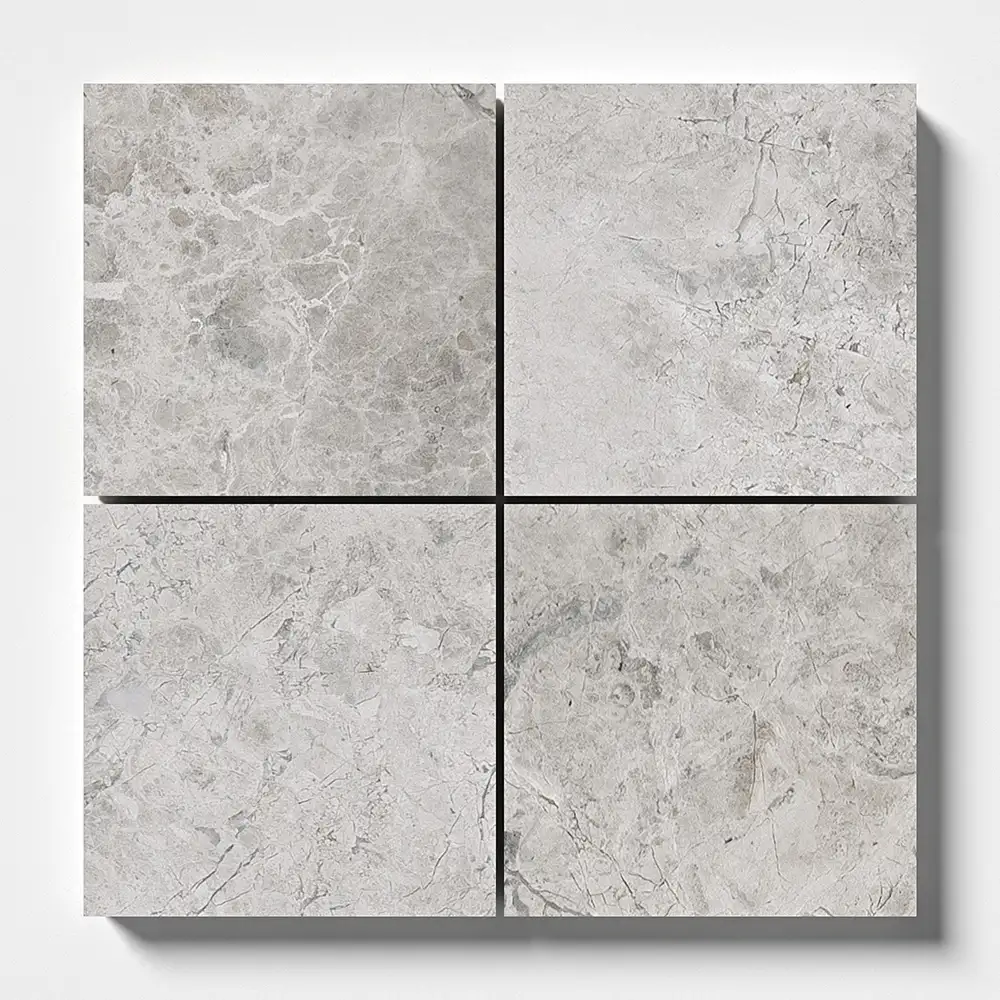 Silver Shadow Marble 4X4 Silver Shadow Honed