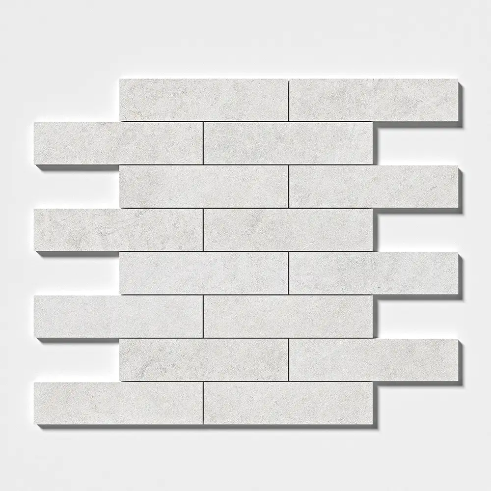 Silver Shadow Marble 3X12 Silver Shadow Leather