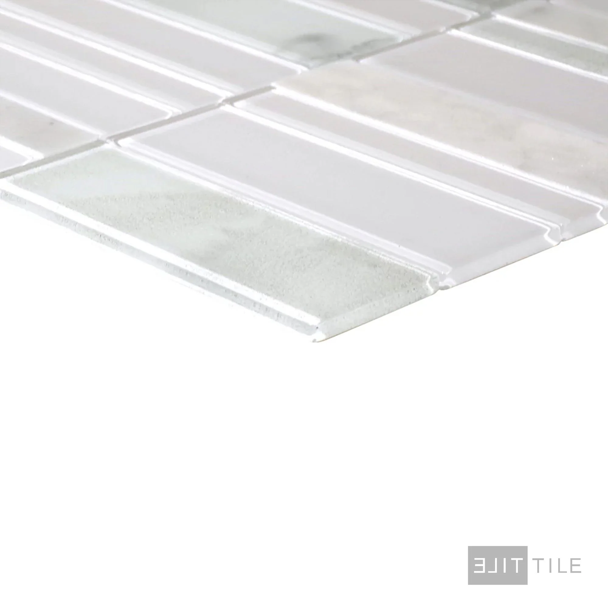 Simplystick Mosaix 4 Natural Stone Mosaic 12X11 Stormy Mist And Glass Blend Polished - Image 3
