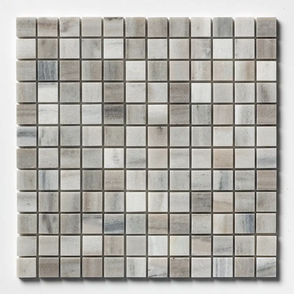Skyline Honed Marble 1X1 Square Mosaic 12X12 Skyline Honed - Image 2