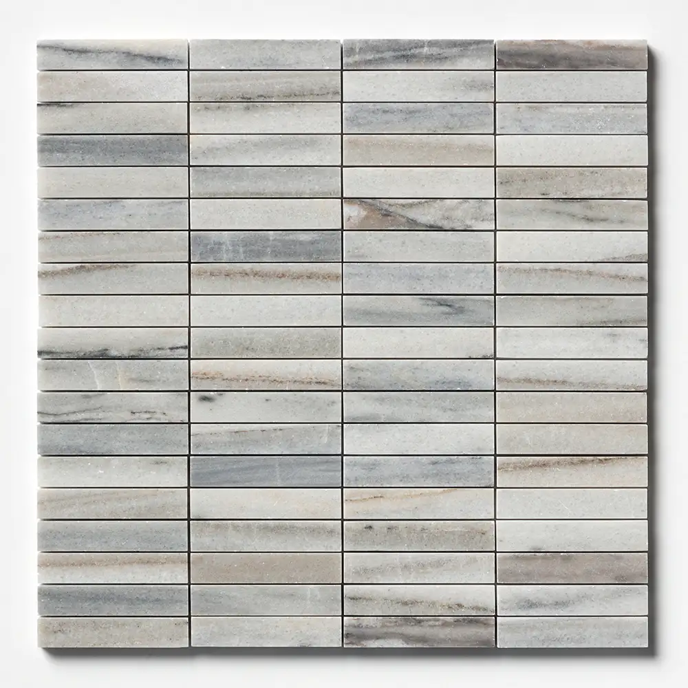 Skyline Honed Marble Stacked Mosaic 12X12 Skyline Honed - Image 2