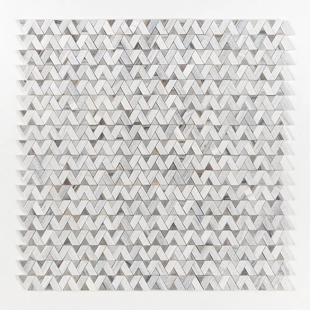 Skyline Polished Marble Monte Mosaic 12-3/8X12-3/8 Skyline Multi Finish