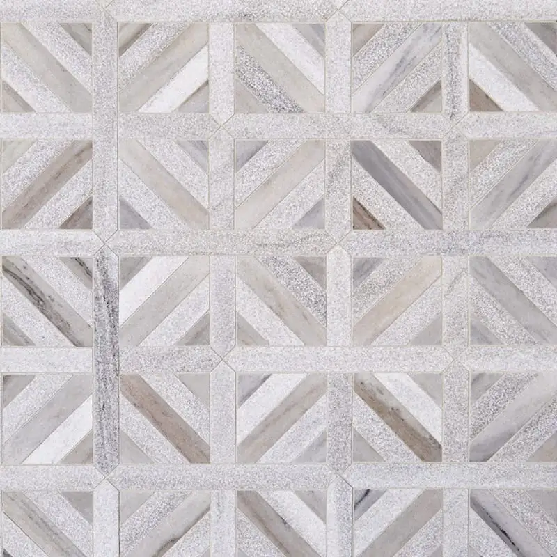 Skyline Polished Marble Ponte Basket Mosaic 12X12 Skyline Multi Finish