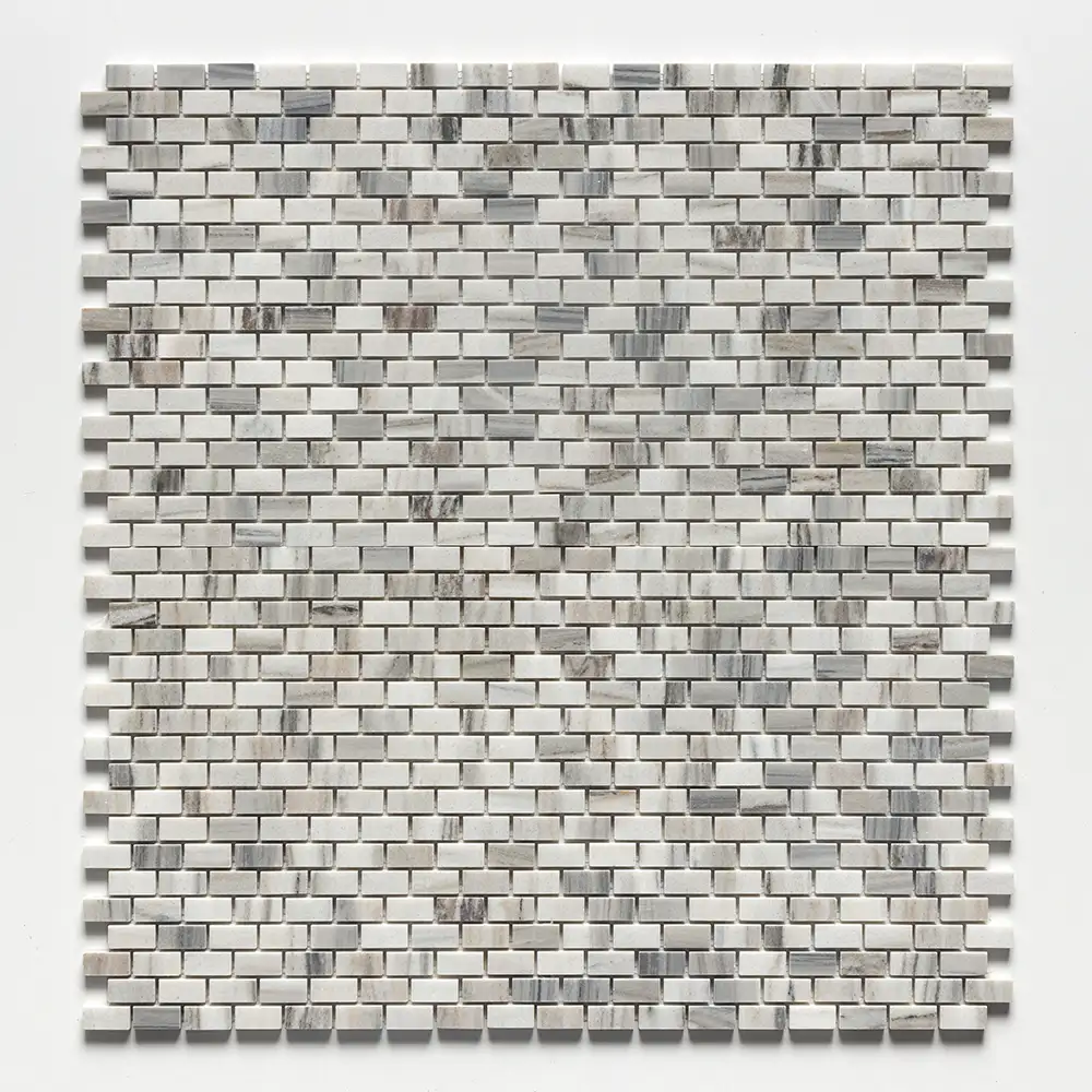 Skyline Polished Marble Offset Stacked Mosaic 12X12 Verona Polished