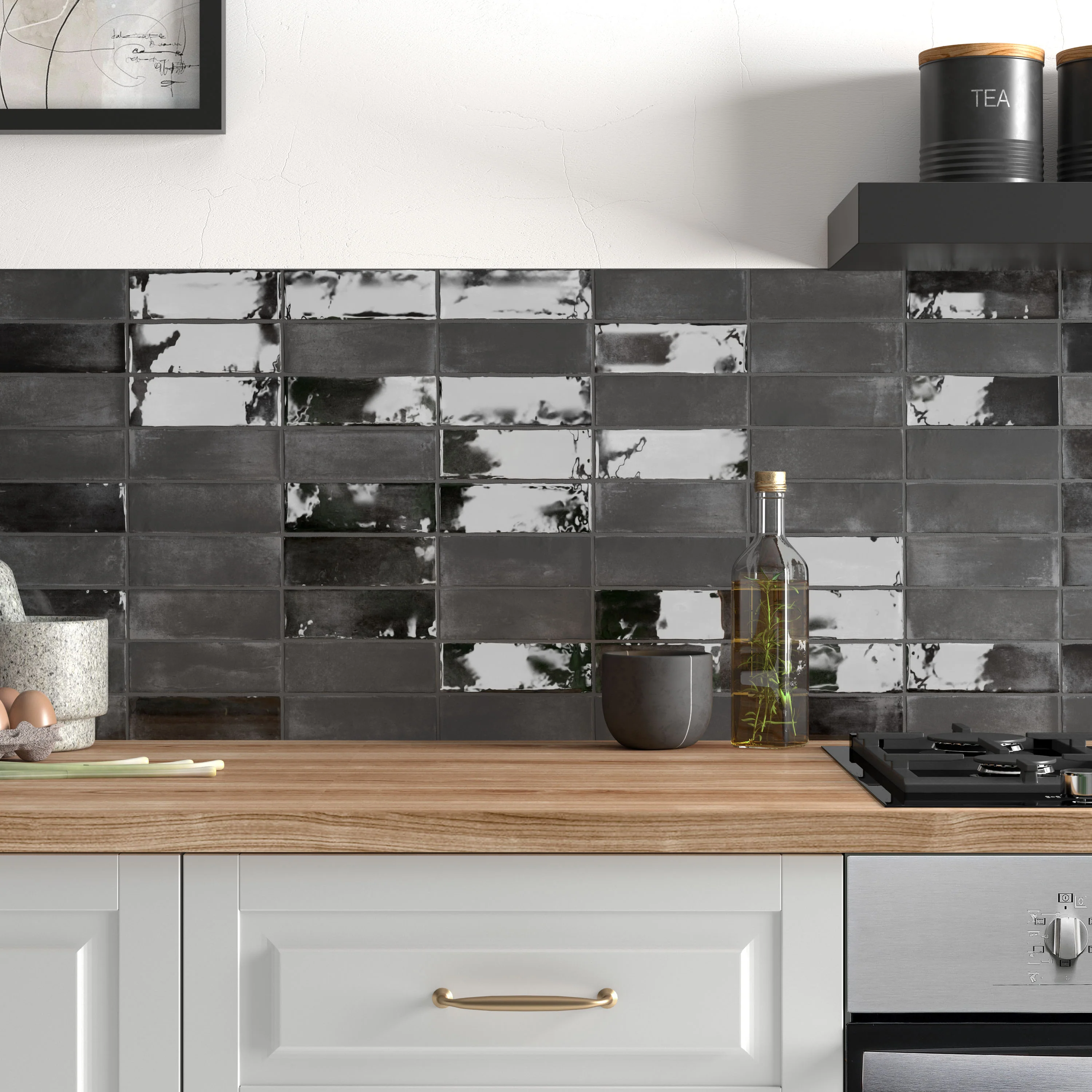 Soco Porcelain 2X6 Black Glossy - Image 2