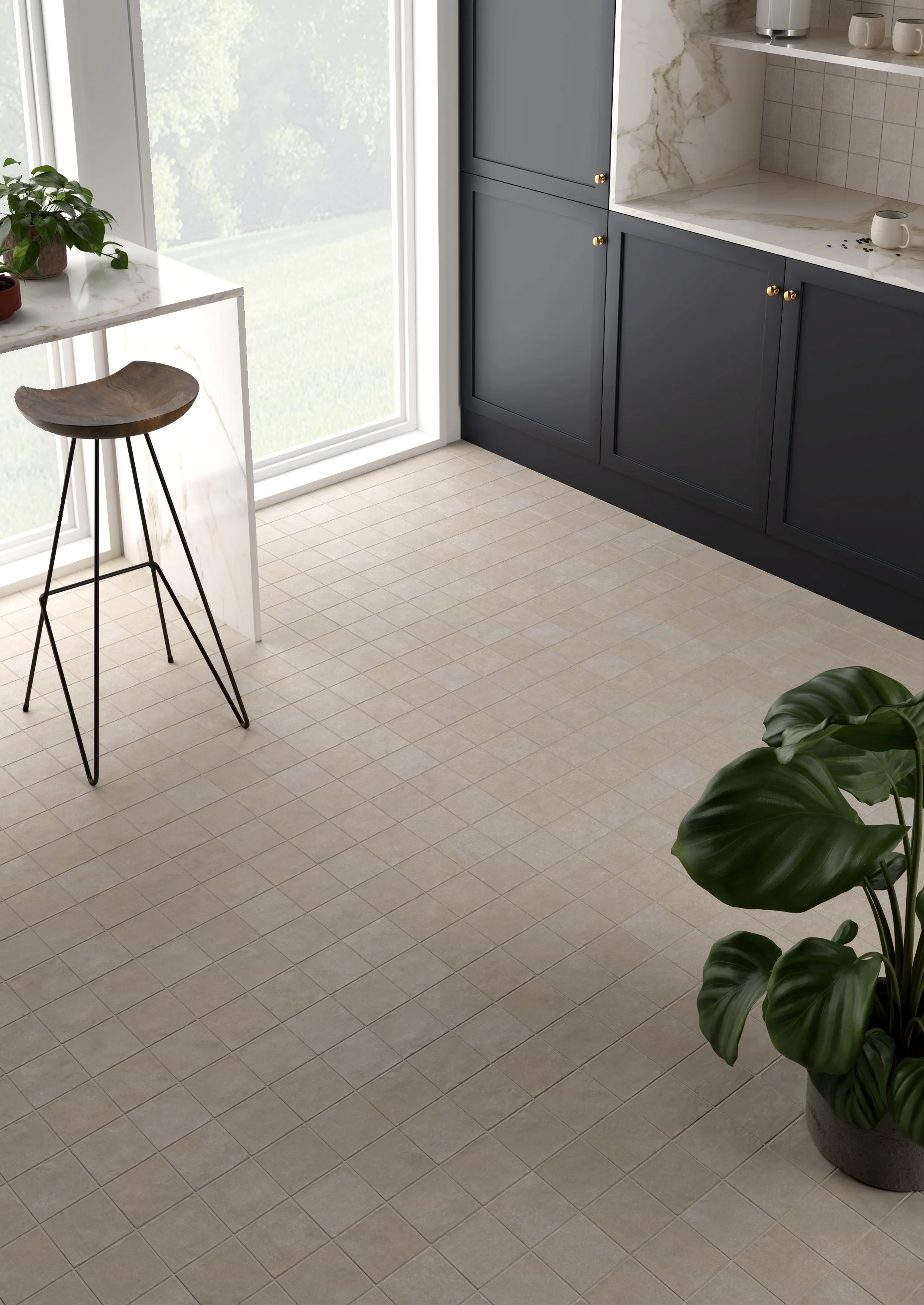 Stage Porcelain Tile 4X4 Taupe Natural - Image 5