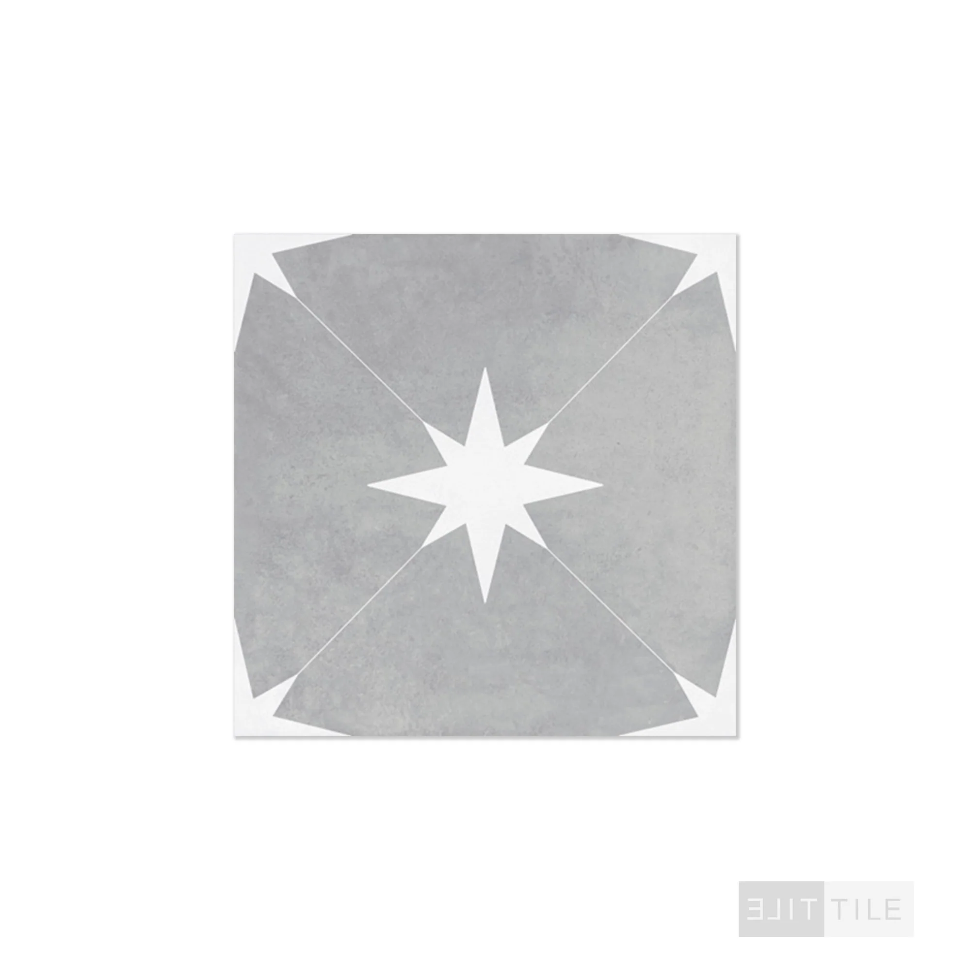 Starburst Porcelain 8.7X8.7 Ponent Grey Matte - Image 3