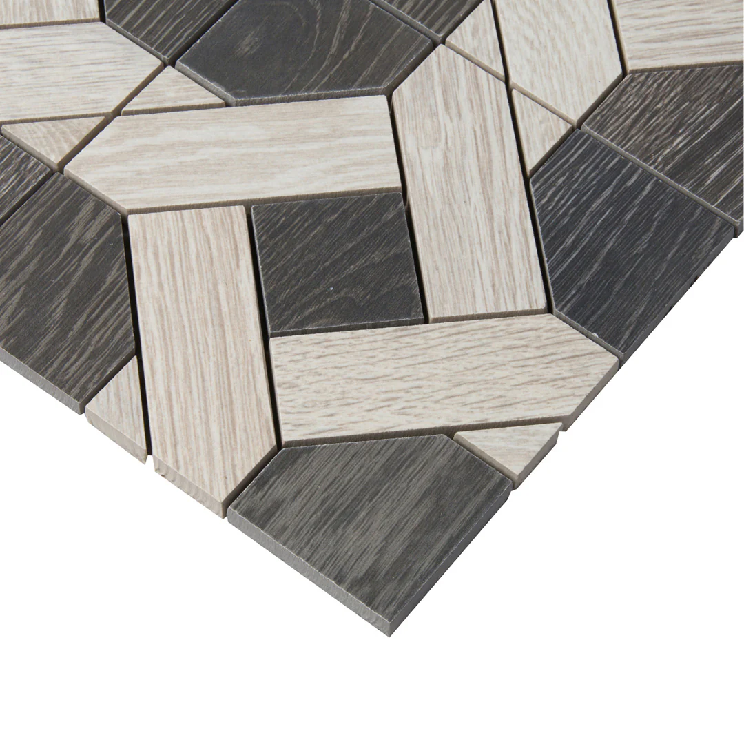 Sterling Row Mosaic 12-1/2X12-3/8 Charcoal Natural - Image 4