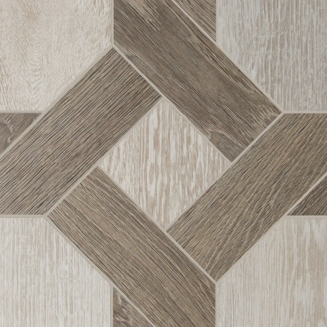 Sterling Row Classic Fit Mosaic 12X12 Charcoal Natural