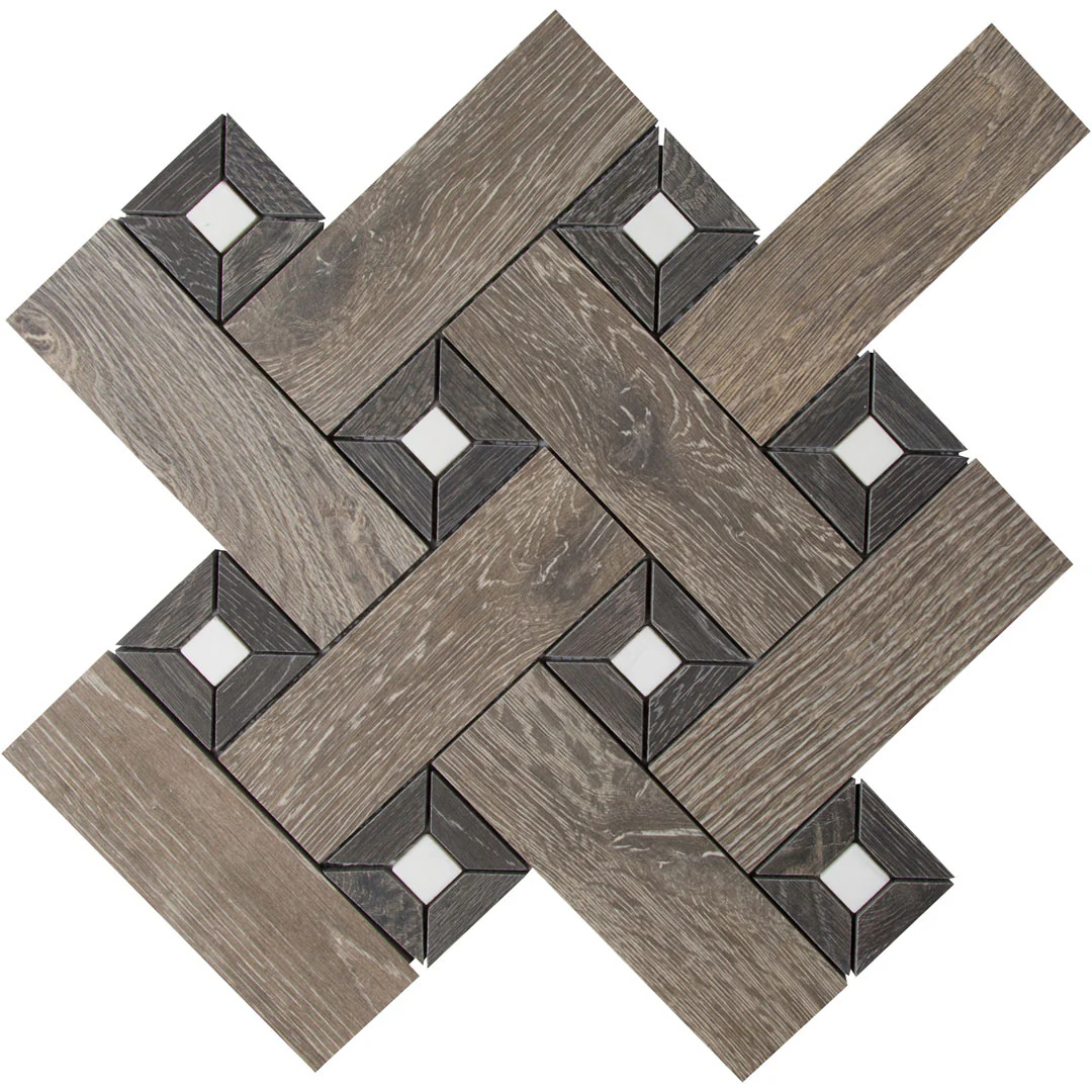 Sterling Row Tailor Made Mosaic 12X12 Charcoal Natural - Image 3