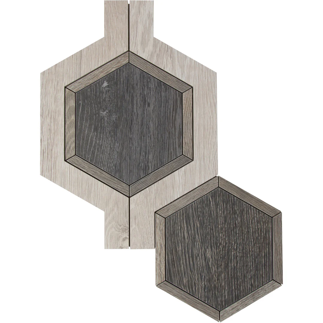 Sterling Row Buckle Mosaic 9-1/4X12 Charcoal Natural - Image 2