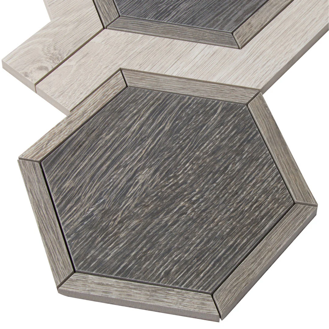Sterling Row Buckle Mosaic 9-1/4X12 Charcoal Natural - Image 3