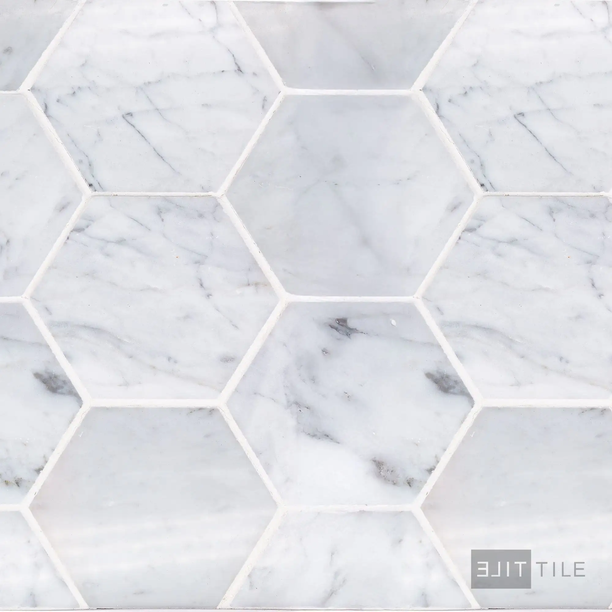 Sto-Re 4X4 Hexagon Marble Mosaic 11X11 Carrara Polished