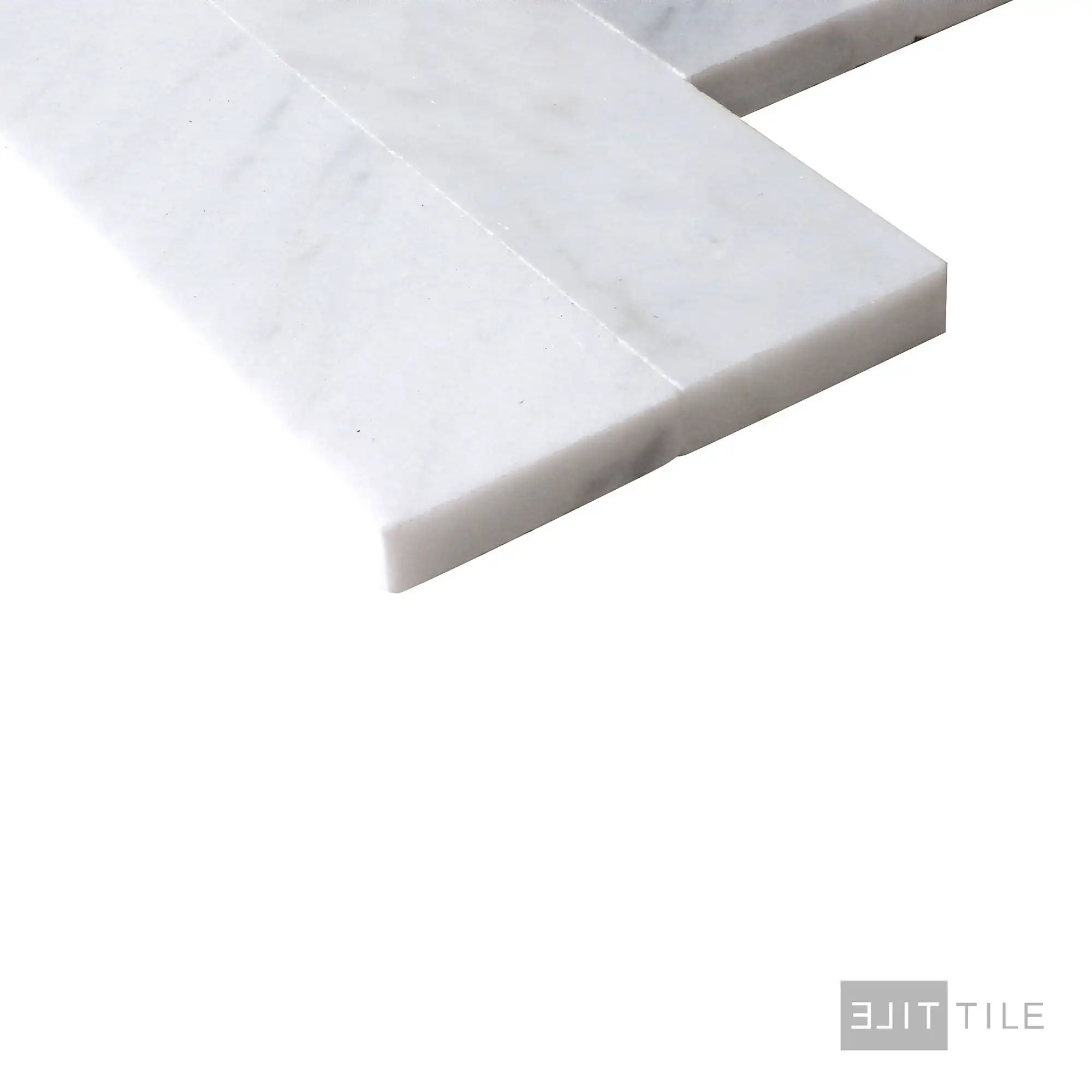 Sto-Re Culture Pattern Marble Mosaic 6X24 Carrara Polished - Image 3