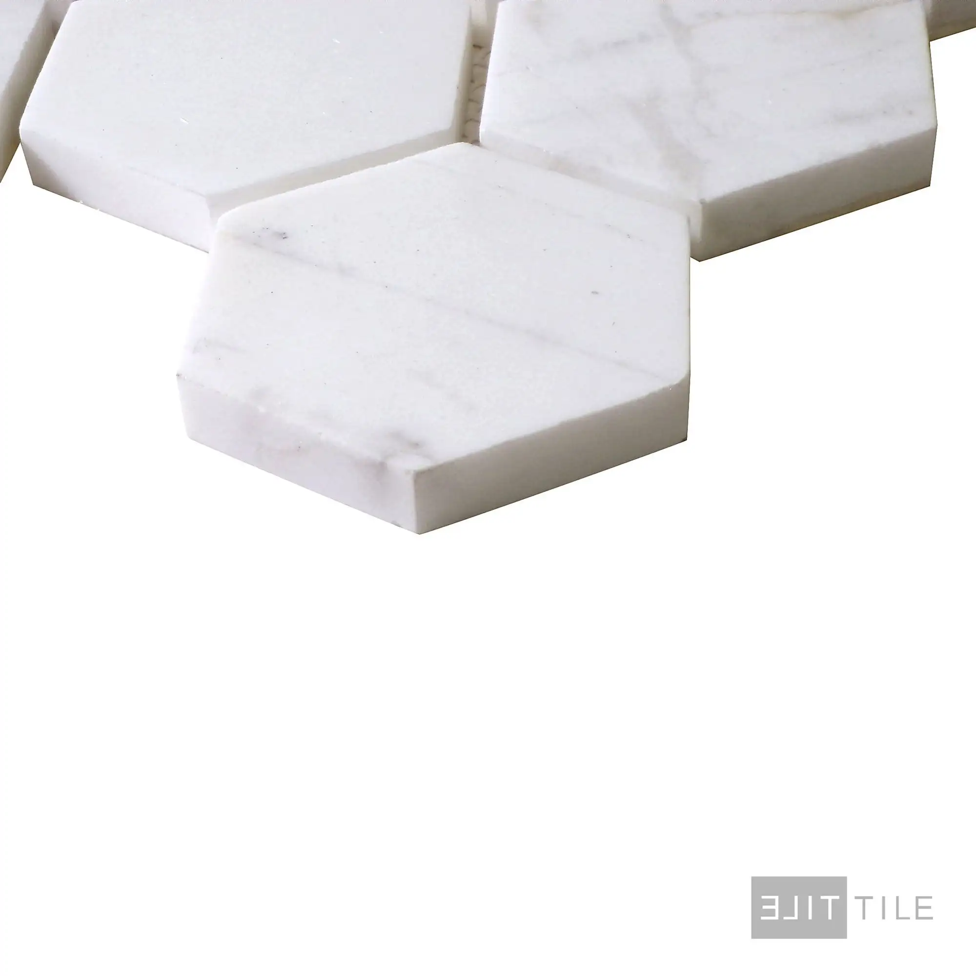 Sto-Re 2-1/2X2-1/2 Hexagon Marble Mosaic 10X11 Volakas Polished - Image 3