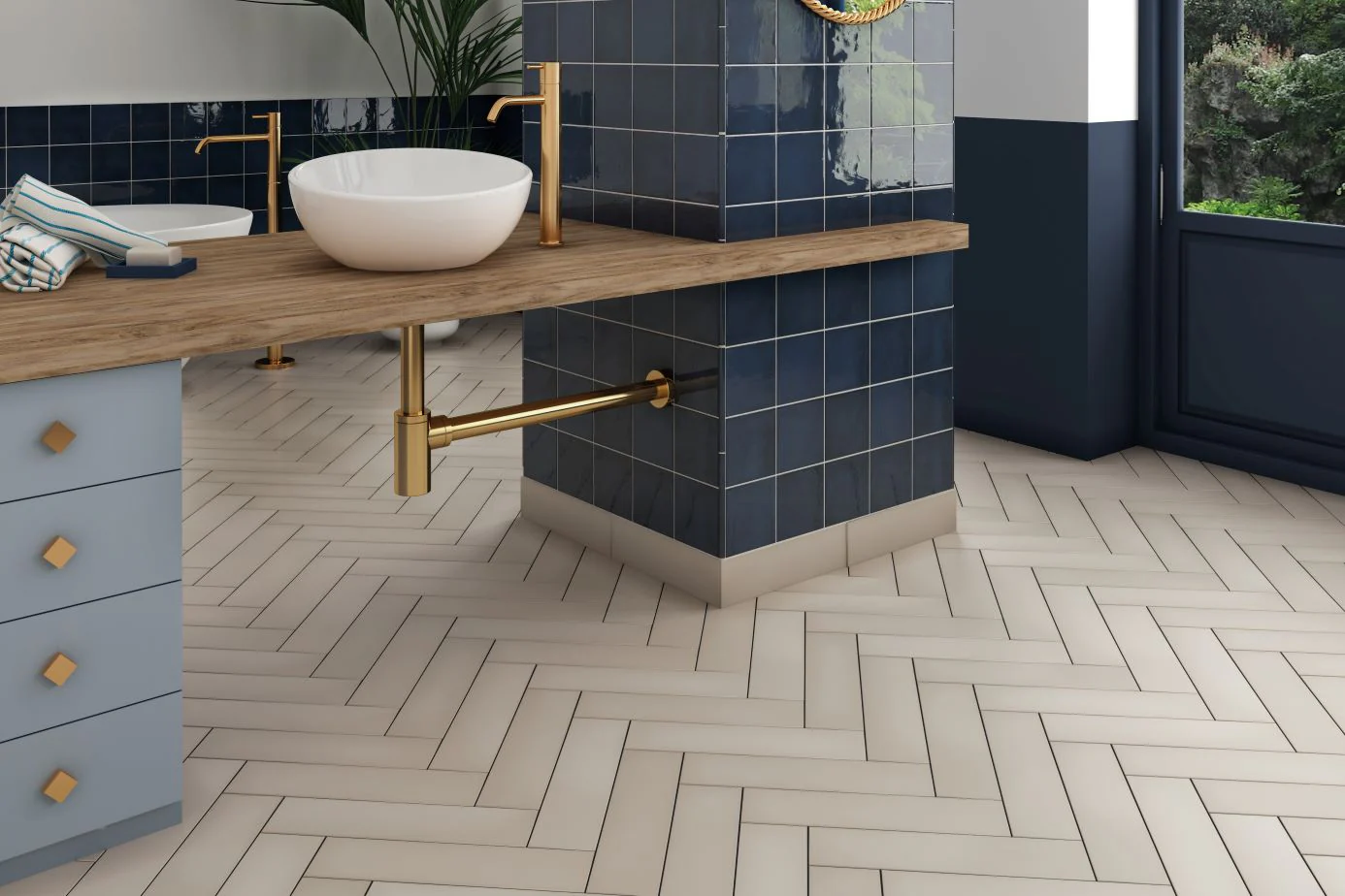Stromboli Porcelain Tile 3.5X14.5 Beige Gobi Matte - Image 2