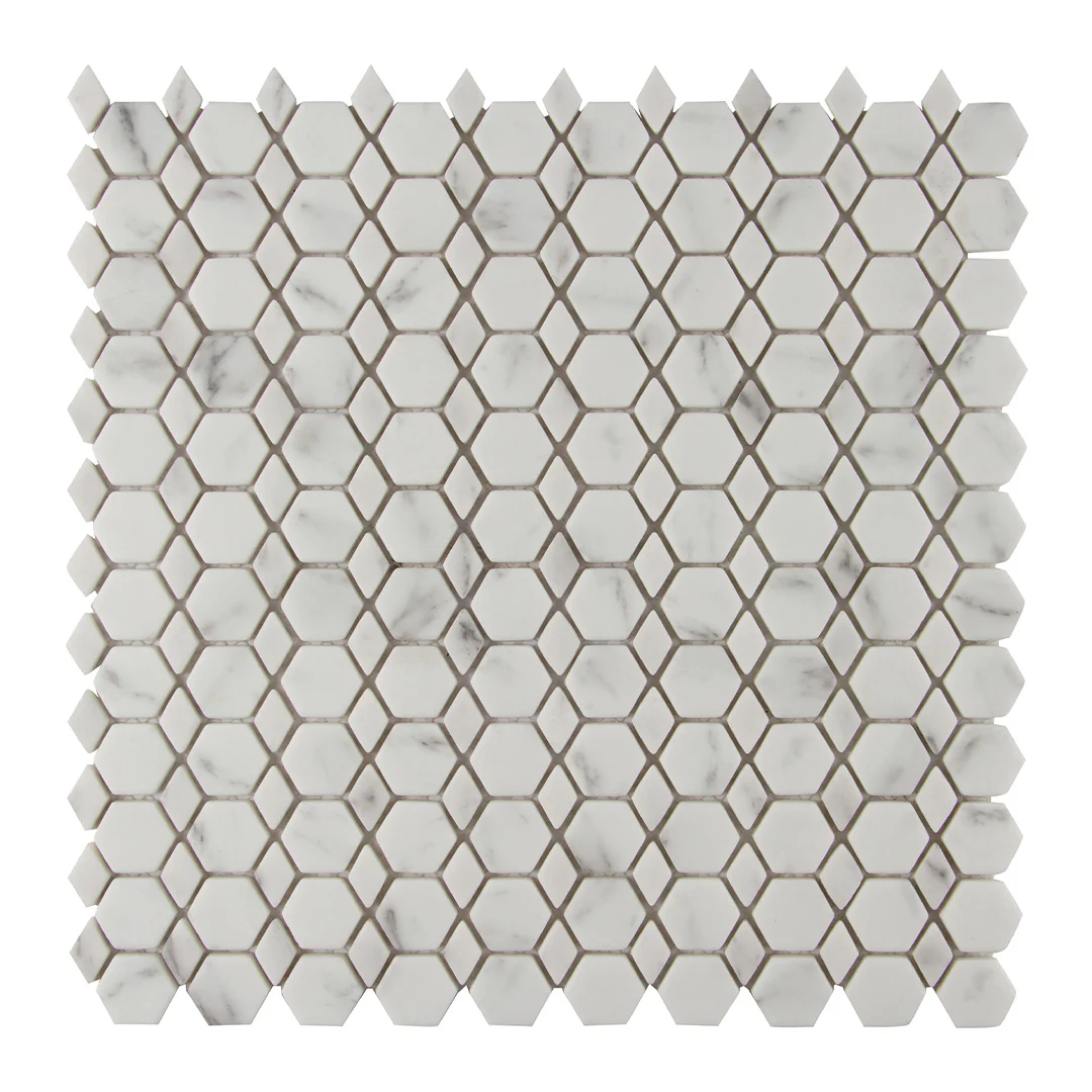 Studio Marble Impressions Linx Mosaic 12X12 Grey/White Honed - Image 3