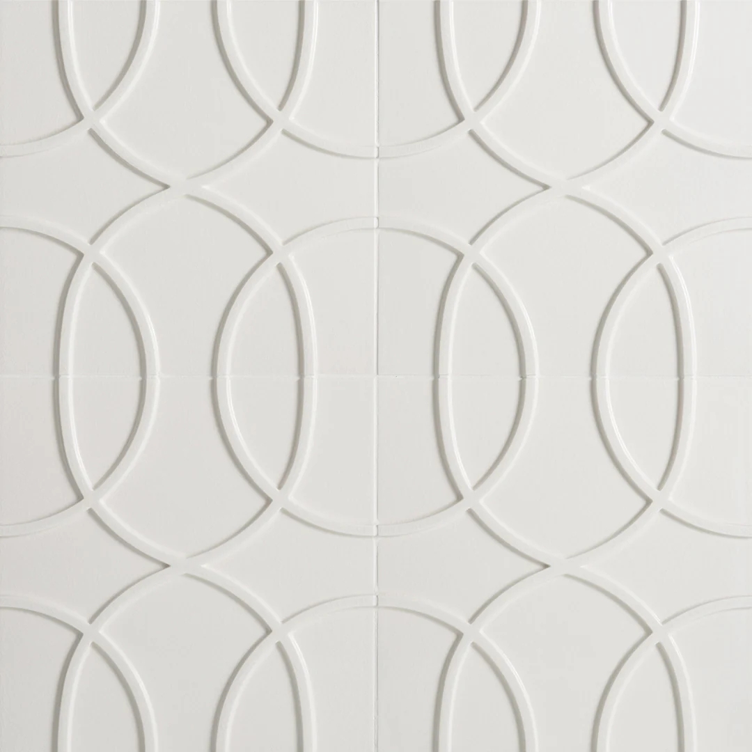 Studio Moderne Deco 15X15 Ecru Gloss